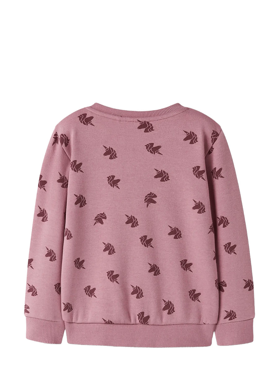 name it - NMFDAVINA LS SWEAT FLEECE BRU NOOS - sweatshirts - lilas - 1