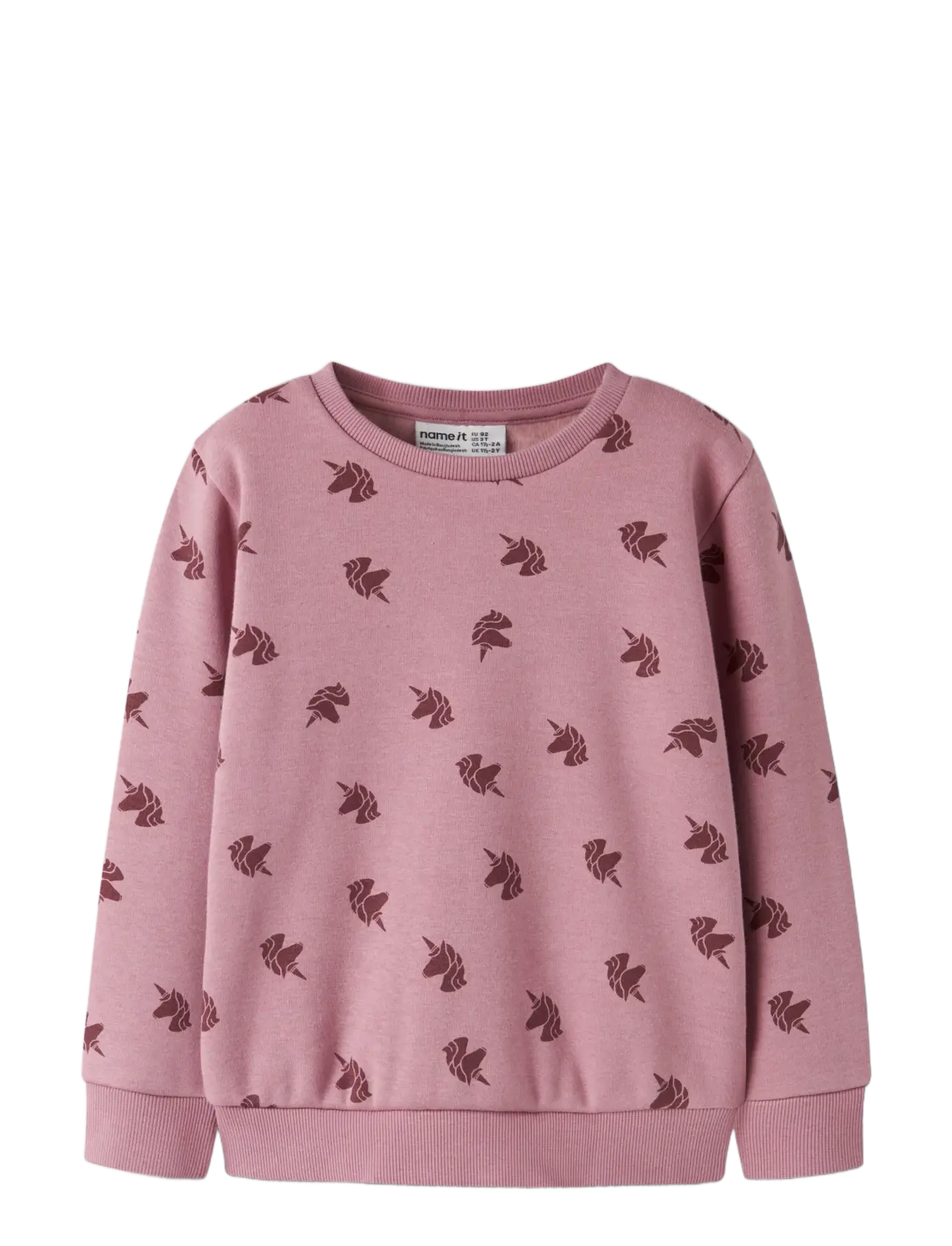 name it - NMFDAVINA LS SWEAT FLEECE BRU NOOS - sweatshirts - lilas - 2