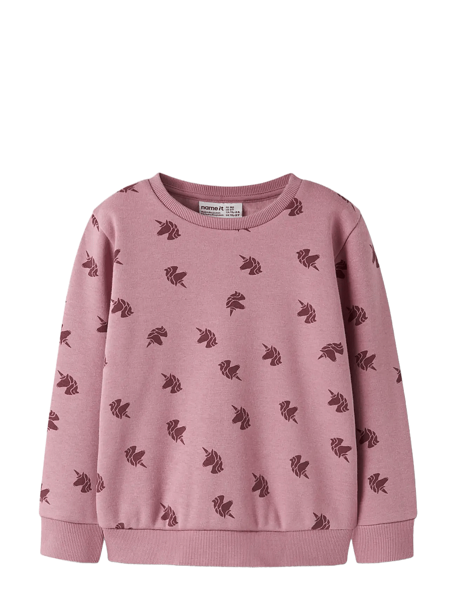 name it - NMFDAVINA LS SWEAT FLEECE BRU NOOS - sweatshirts - lilas - 2