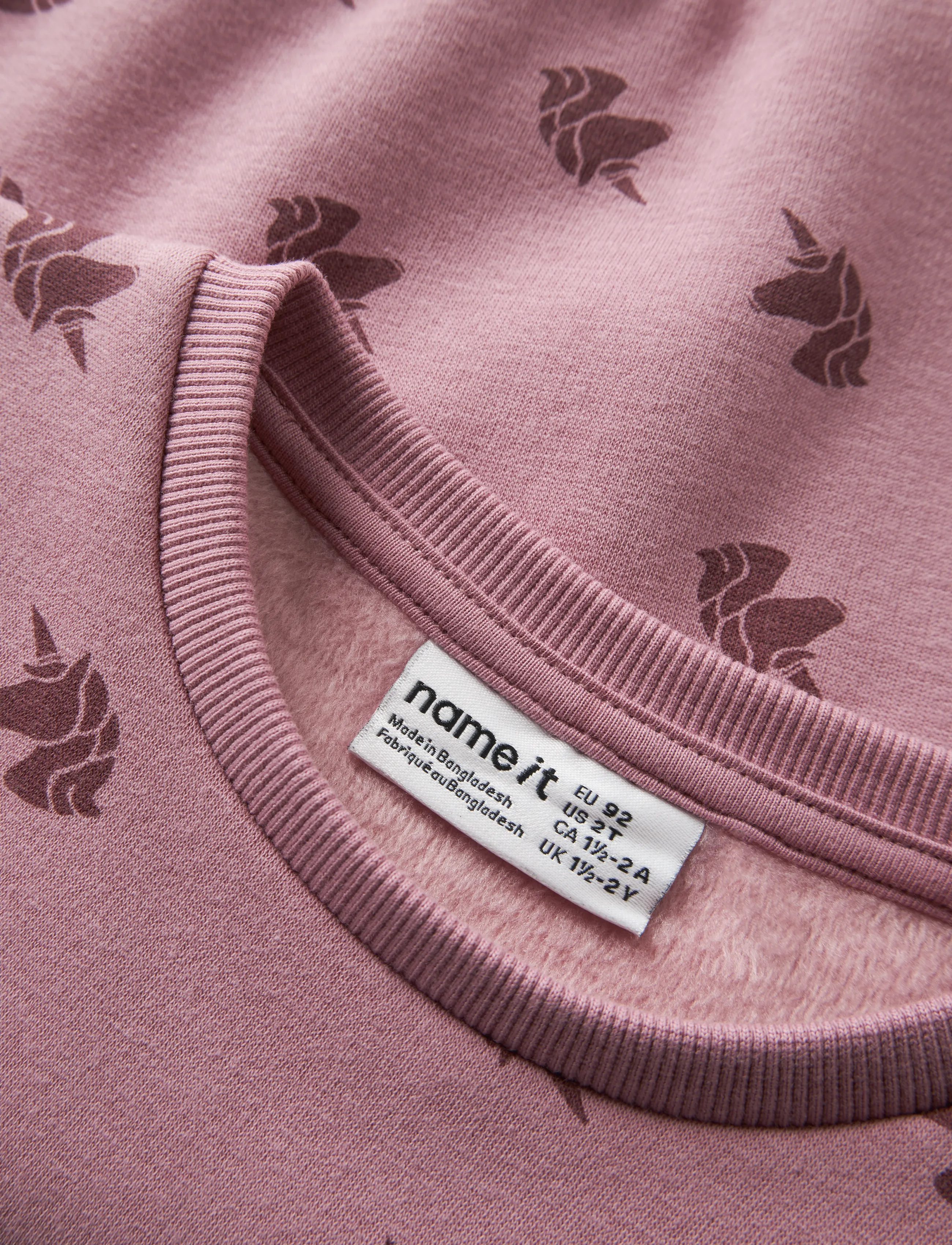 name it - NMFDAVINA LS SWEAT FLEECE BRU NOOS - sweatshirts - lilas - 3