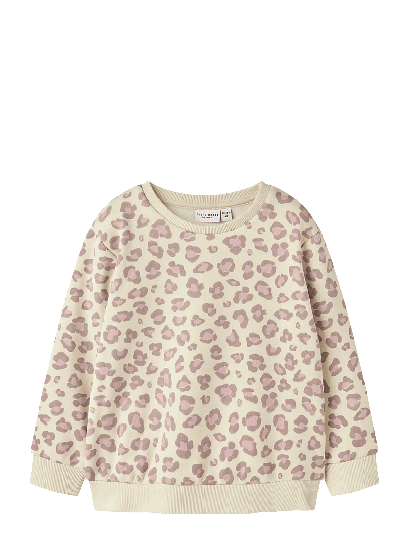 name it - NMFDAVINA LS SWEAT FLEECE BRU NOOS - sporta džemperi - summer sand - 0
