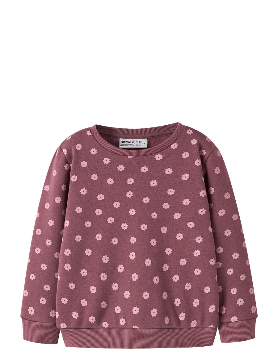 name it - NMFDAVINA LS SWEAT FLEECE BRU NOOS - sweatshirts - wild ginger - 0