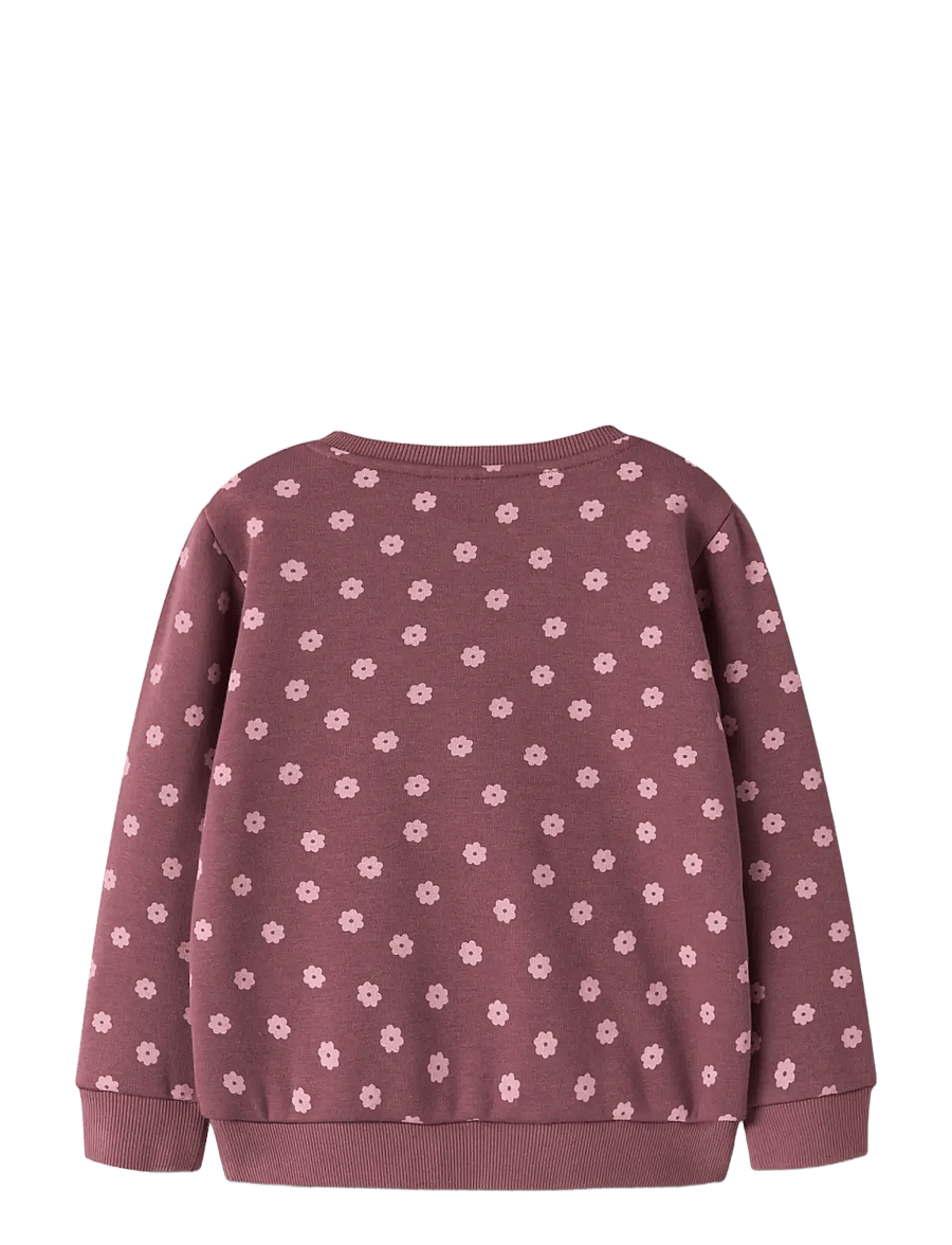 name it - NMFDAVINA LS SWEAT FLEECE BRU NOOS - sweatshirts - wild ginger - 1