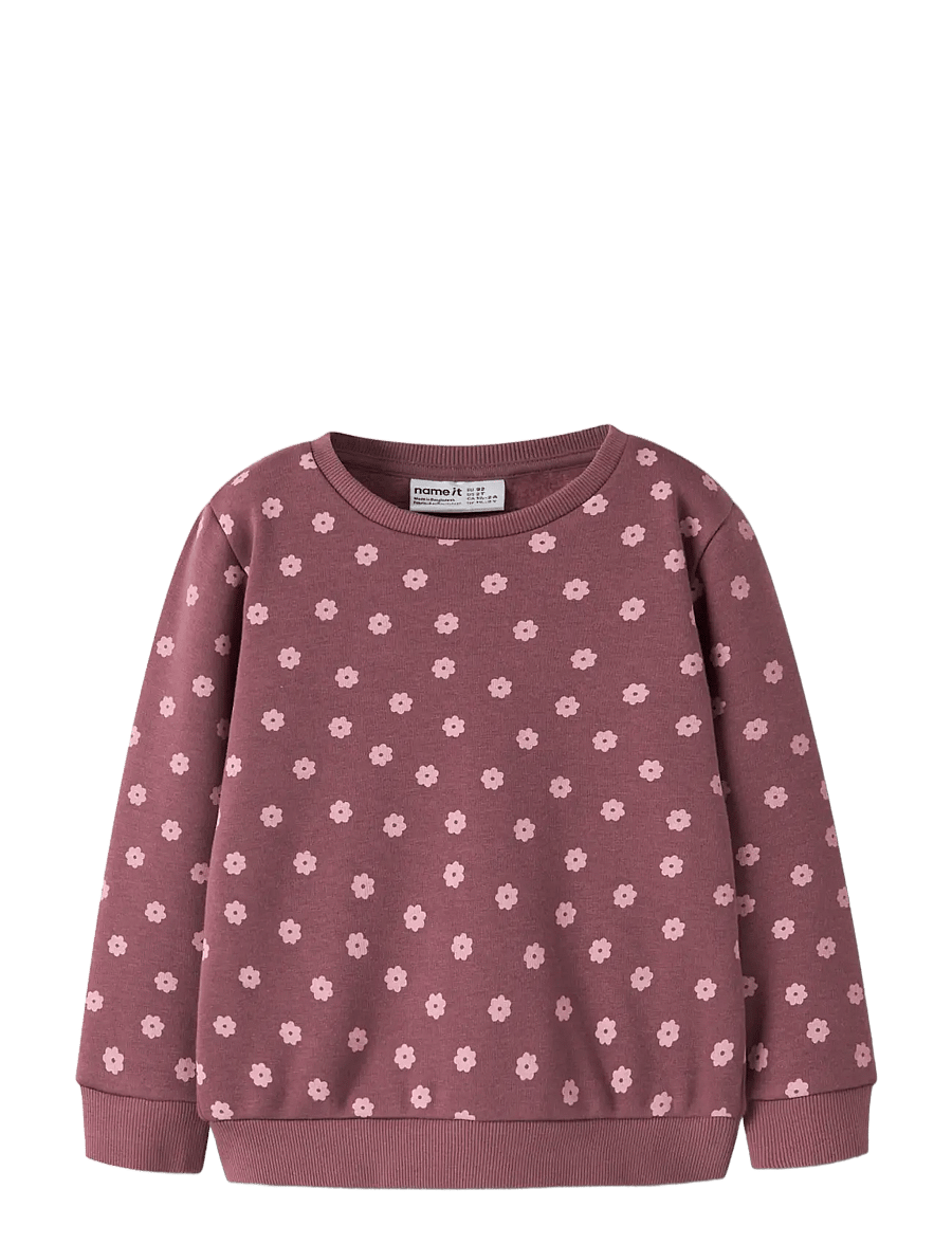 name it - NMFDAVINA LS SWEAT FLEECE BRU NOOS - sweatshirts - wild ginger - 2