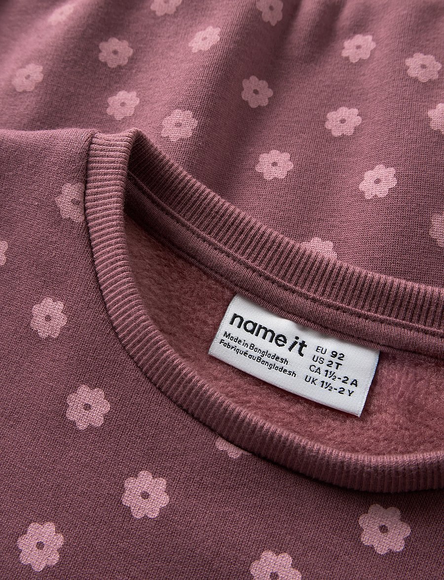 name it - NMFDAVINA LS SWEAT FLEECE BRU NOOS - sweatshirts - wild ginger - 3