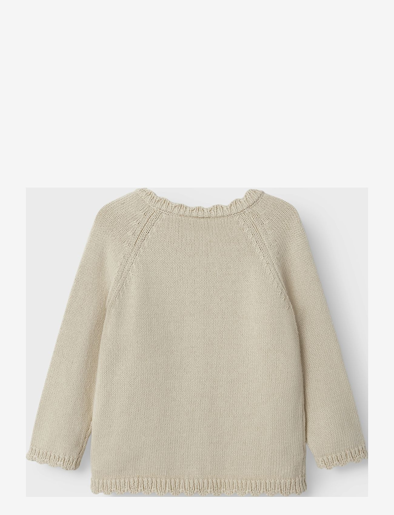 name it - NBFBILILI LS KNIT CARD - cardigans - summer sand - 1