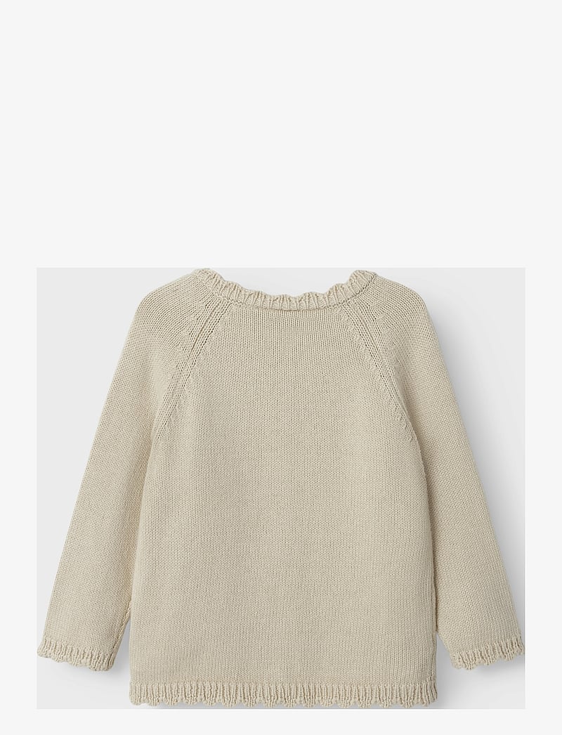 name it - NBFBILILI LS KNIT CARD - cardigans - summer sand - 1