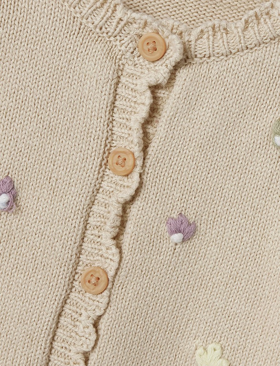 name it - NBFBILILI LS KNIT CARD - summer sand - 2