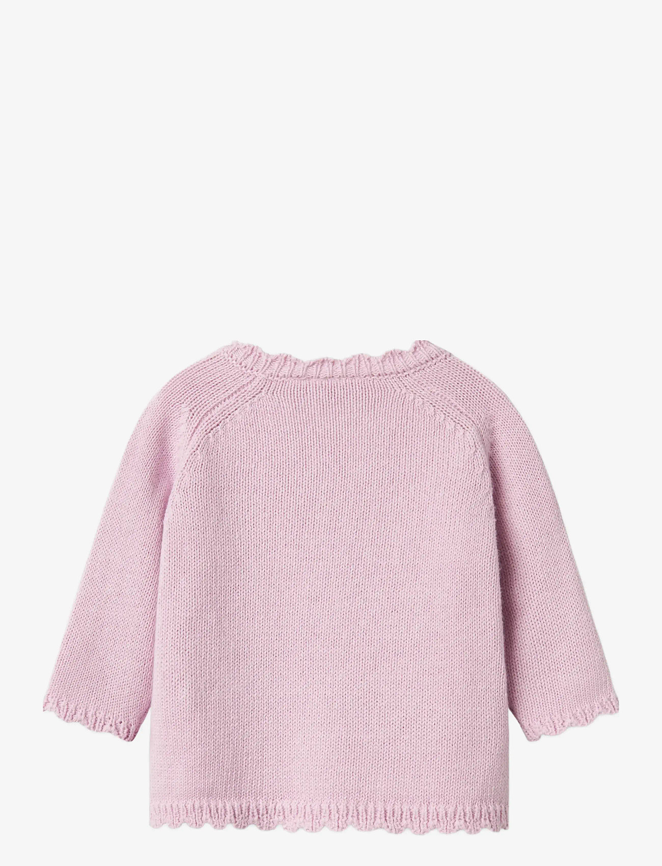 name it - NBFBILILI LS KNIT CARD - cardigans - winsome orchid - 1