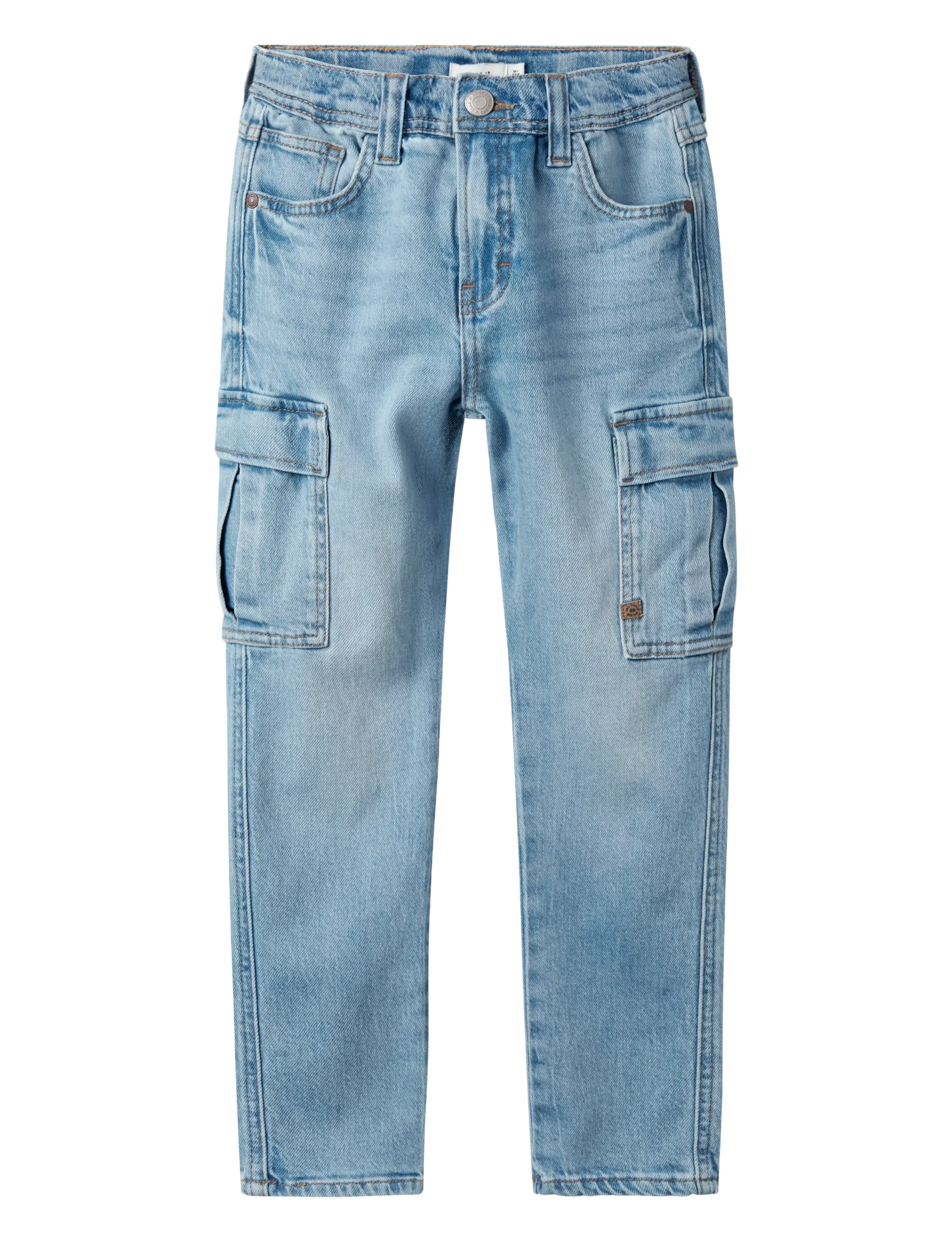 name it Nkmsilas Tapered Carg Jeans 6650-Az Noos, 134, Jeans, Blau - Regular Kinder
