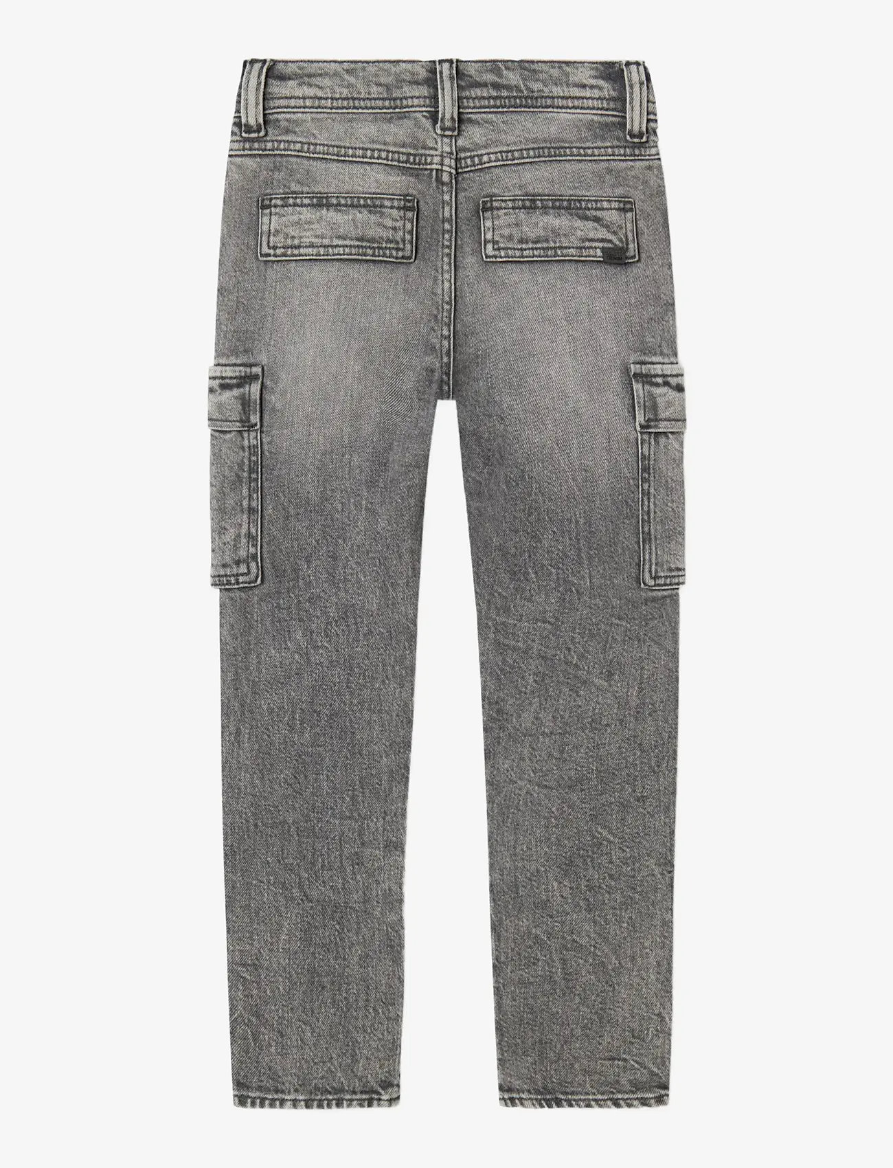 name it - NKMSILAS TAP CARGO JEANS 6650-AZ NOOS - tavalised teksad - medium grey denim - 1