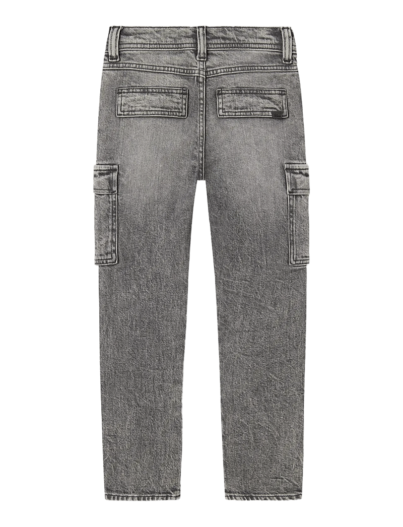 name it - NKMSILAS TAP CARGO JEANS 6650-AZ NOOS - tavalised teksad - medium grey denim - 1
