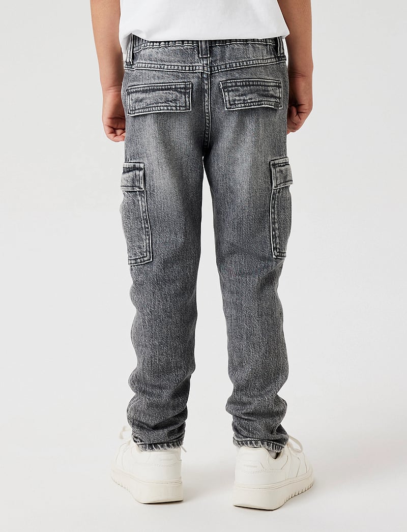 name it - NKMSILAS TAP CARGO JEANS 6650-AZ NOOS - tavalised teksad - medium grey denim - 4