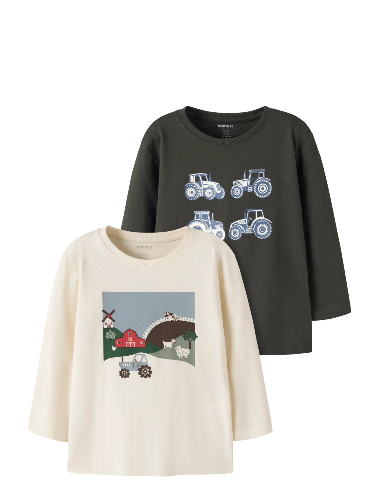 name it NMMVICTOR 2P LS NREG TOP - Inspiration - PEAT / khaki/green