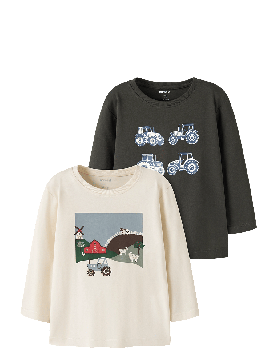 name it - NMMVICTOR 2P LS NREG TOP - langärmelig - peat - 0