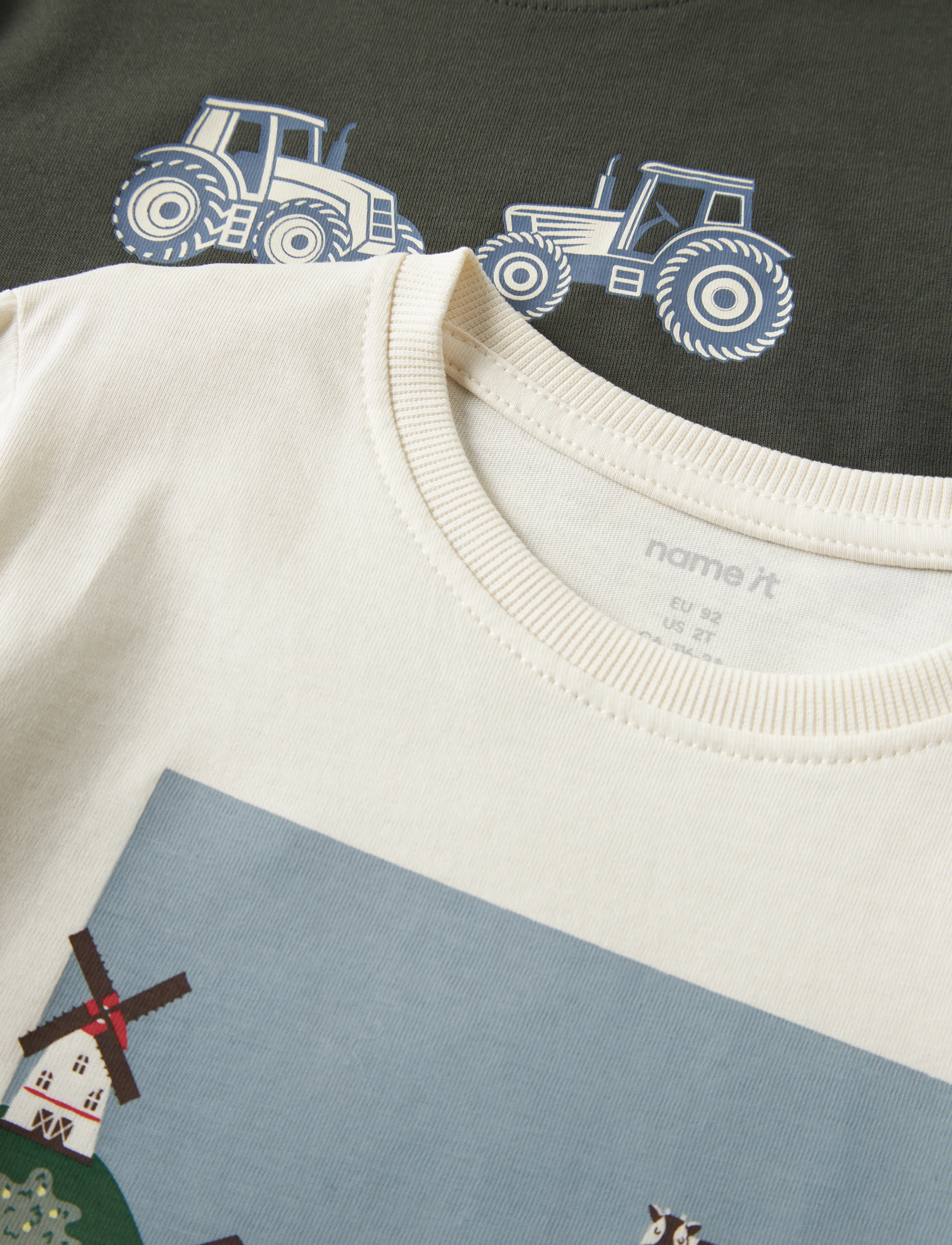 name it - NMMVICTOR 2P LS NREG TOP - langärmelig - peat - 3