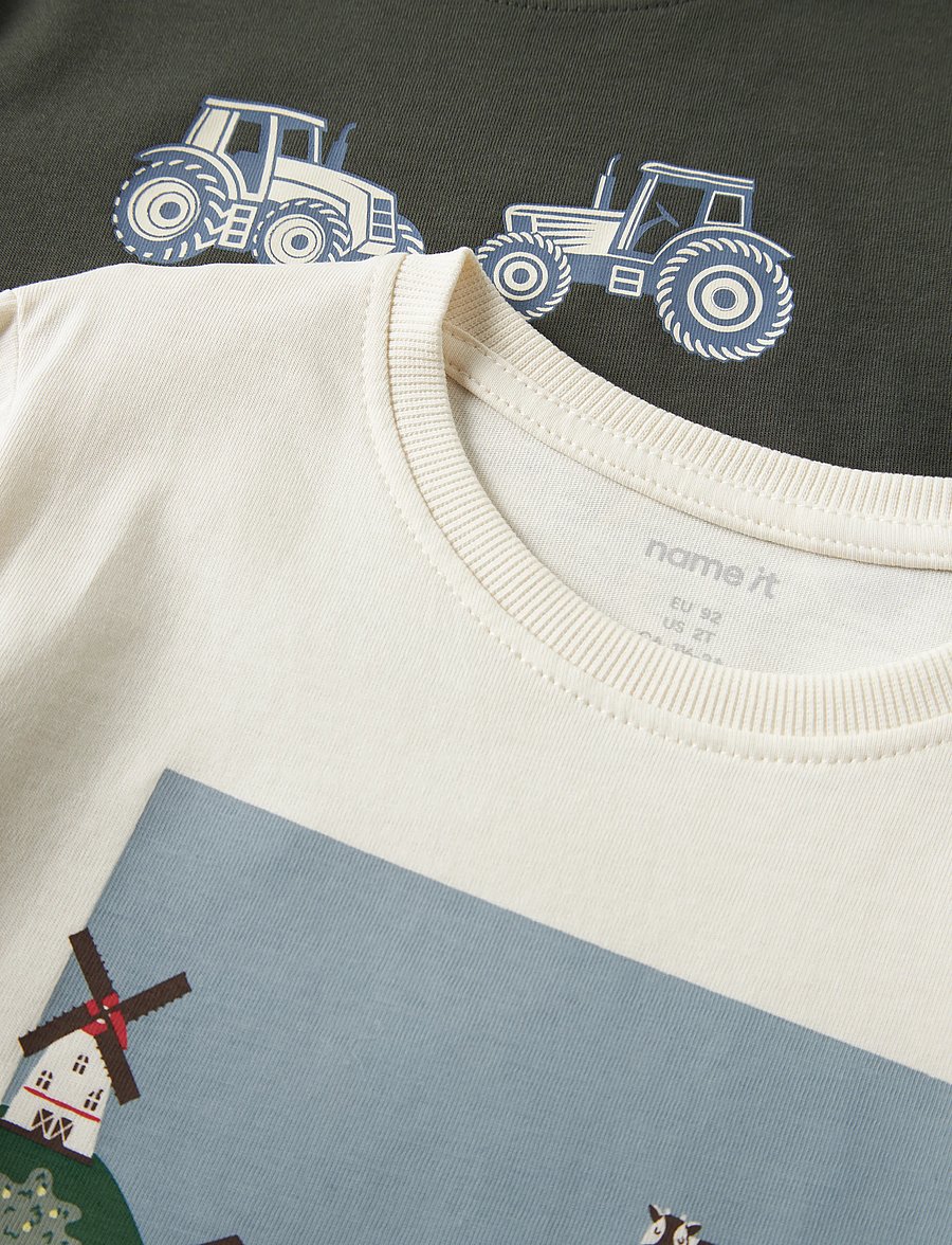 name it - NMMVICTOR 2P LS NREG TOP - langärmelig - peat - 3