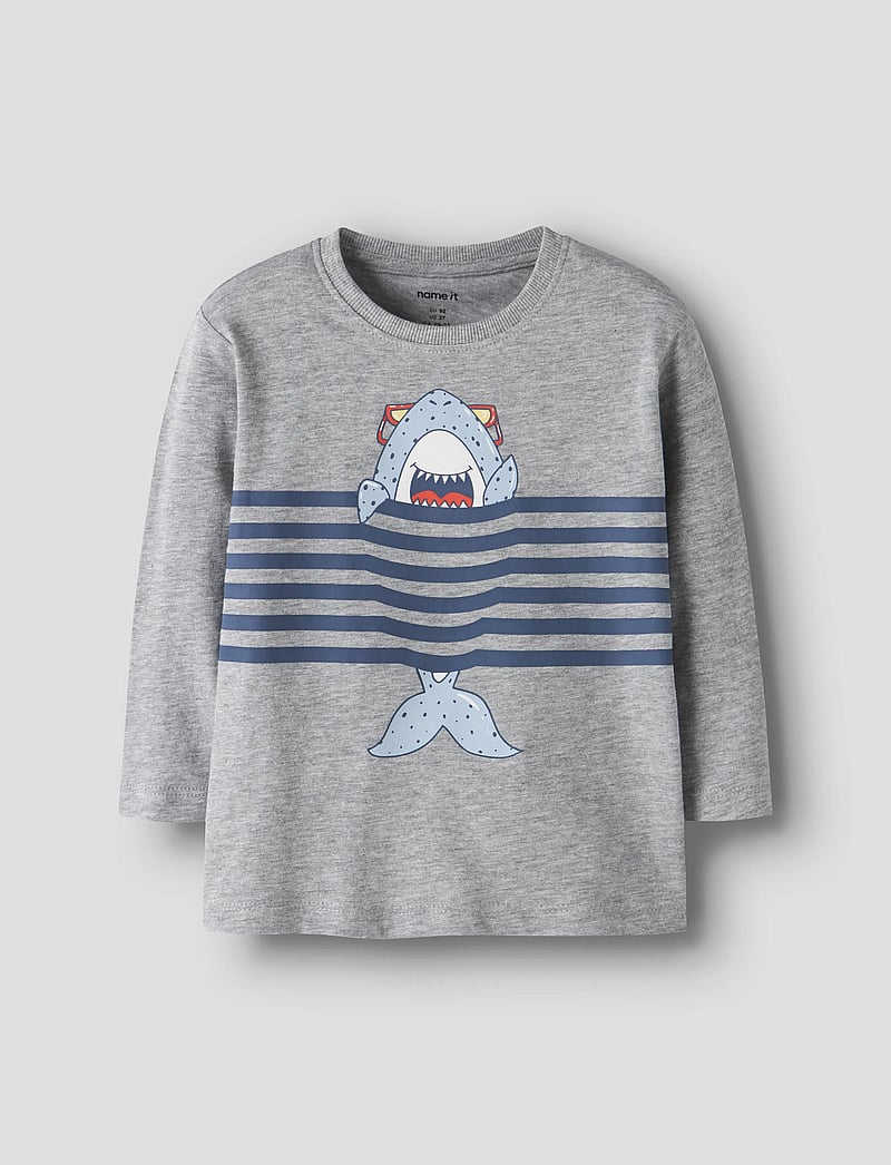 name it - NMMVILASSE 2P LS NREG TOP - långärmade t-shirts - blue fog - 2
