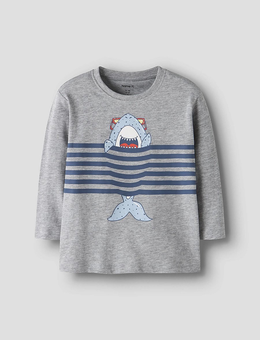 name it - NMMVILASSE 2P LS NREG TOP - langärmelig - blue fog - 2
