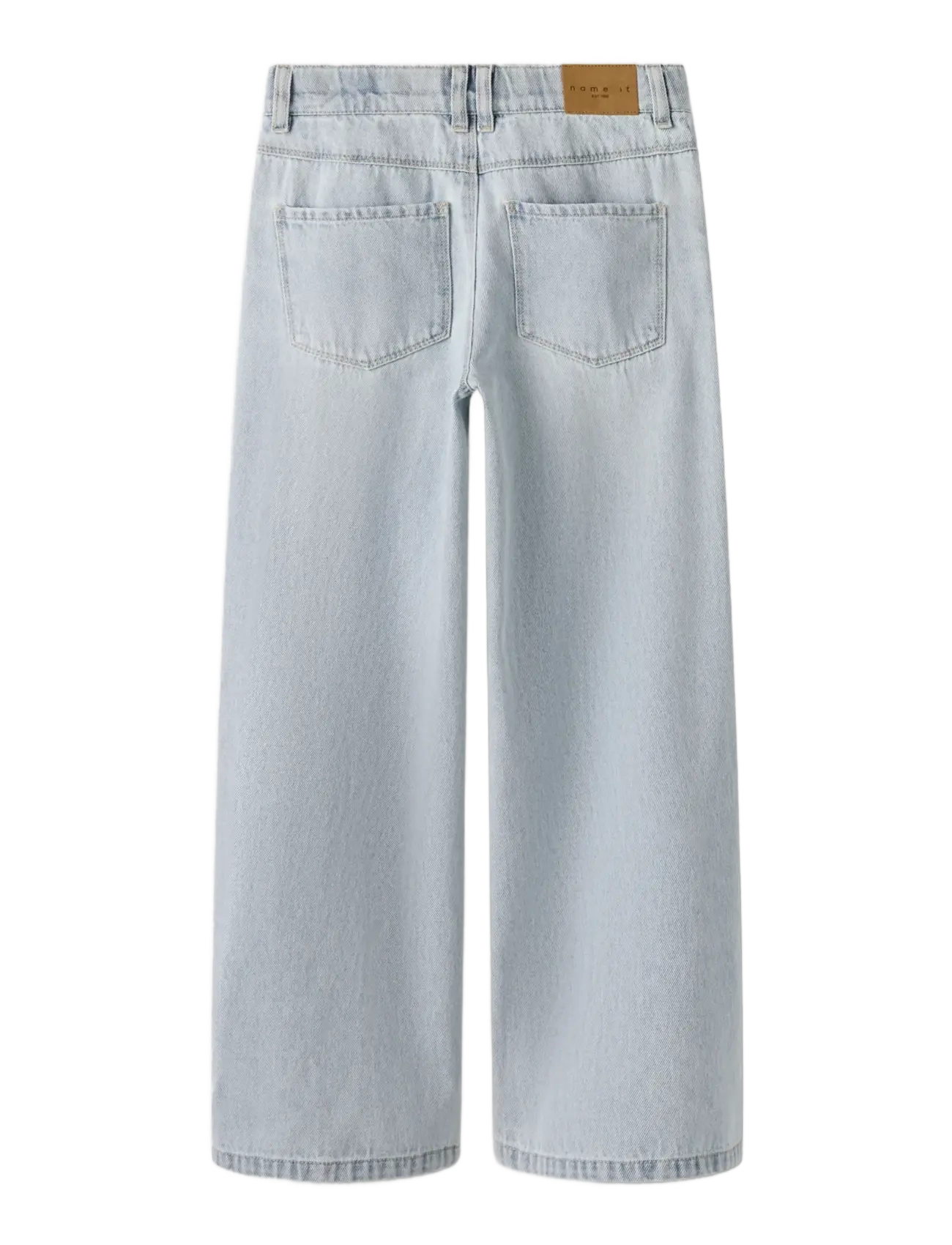 name it - NKFBELLA SKATER XWIDE JEANS 3111-ZA NOOS - hosen mit weitem bein - light blue bleached denim - 2
