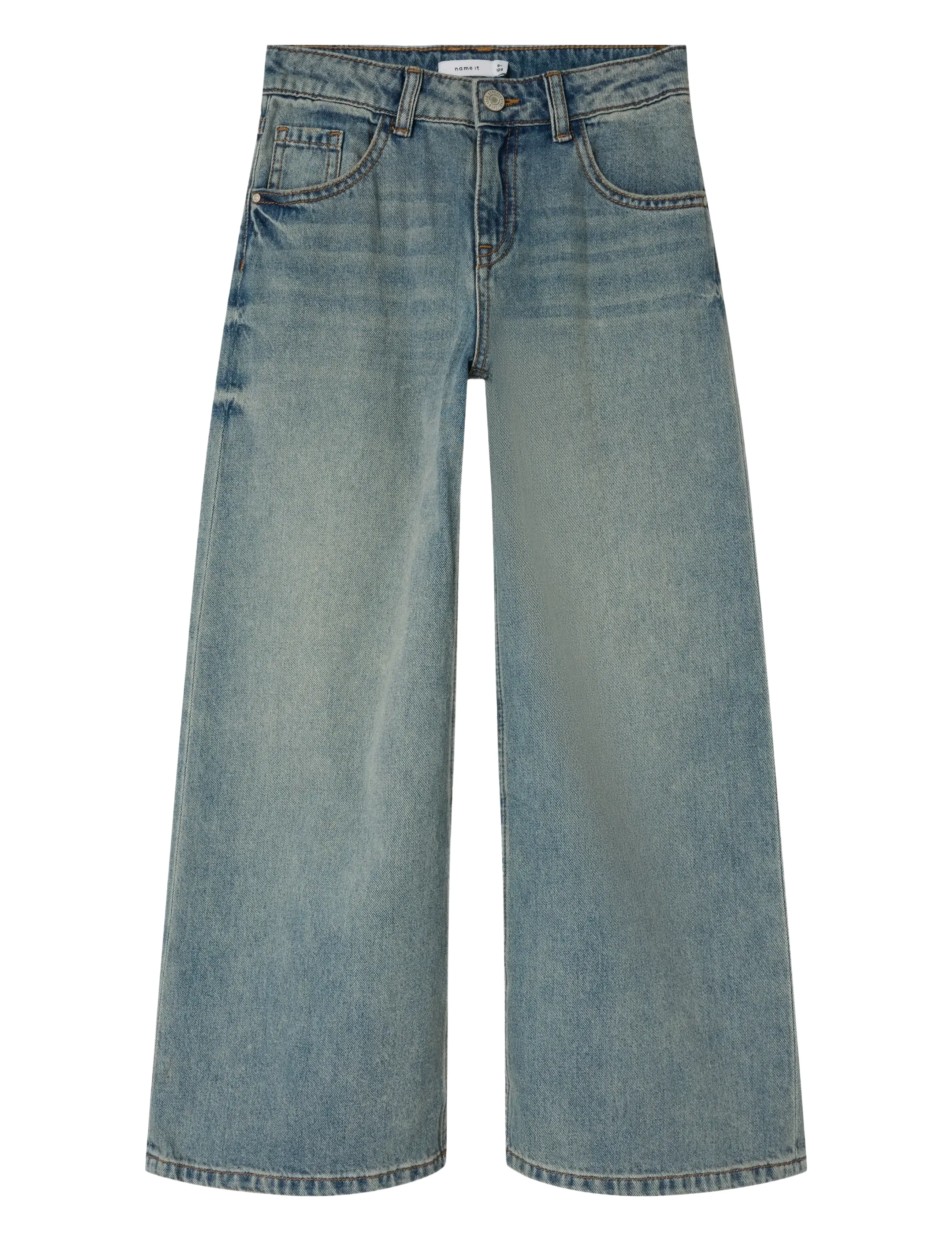 NKFBELLA SKATER XWIDE JEANS 3111-ZA NOOS - VINTAGE MEDIUM BLUE DENIM