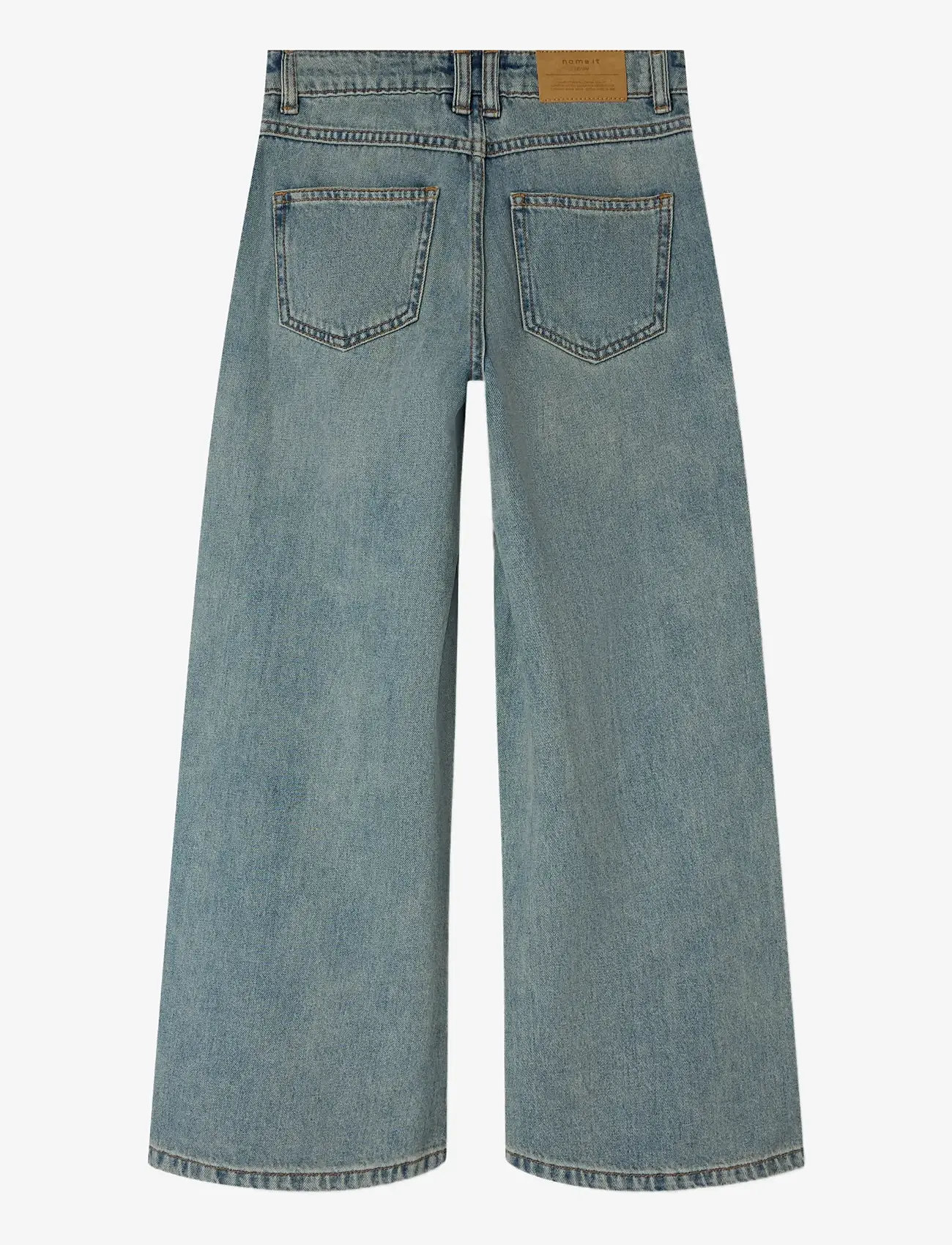 name it - NKFBELLA SKATER XWIDE JEANS 3111-ZA NOOS - laia säärega teksad - vintage medium blue denim - 2