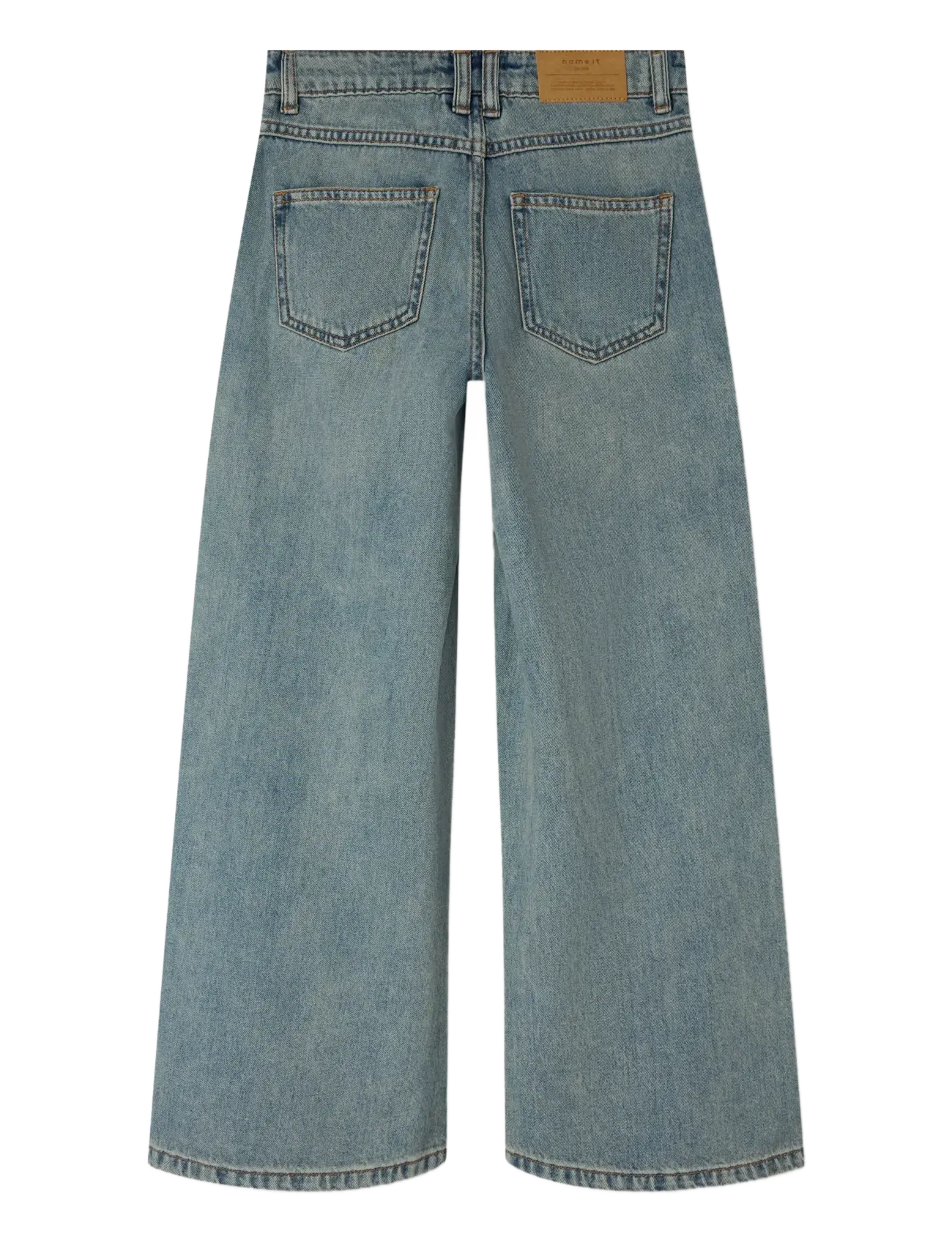 name it - NKFBELLA SKATER XWIDE JEANS 3111-ZA NOOS - brede jeans - vintage medium blue denim - 2