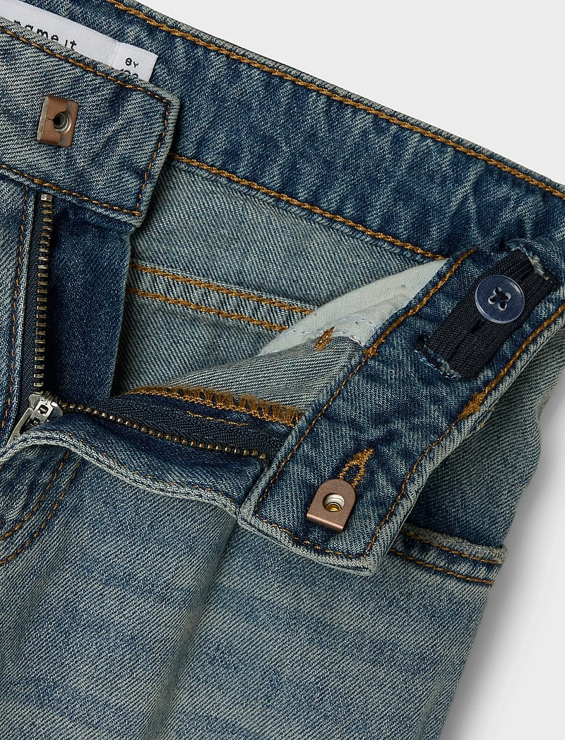 name it - NKFBELLA SKATER XWIDE JEANS 3111-ZA NOOS - wide leg jeans - vintage medium blue denim - 3