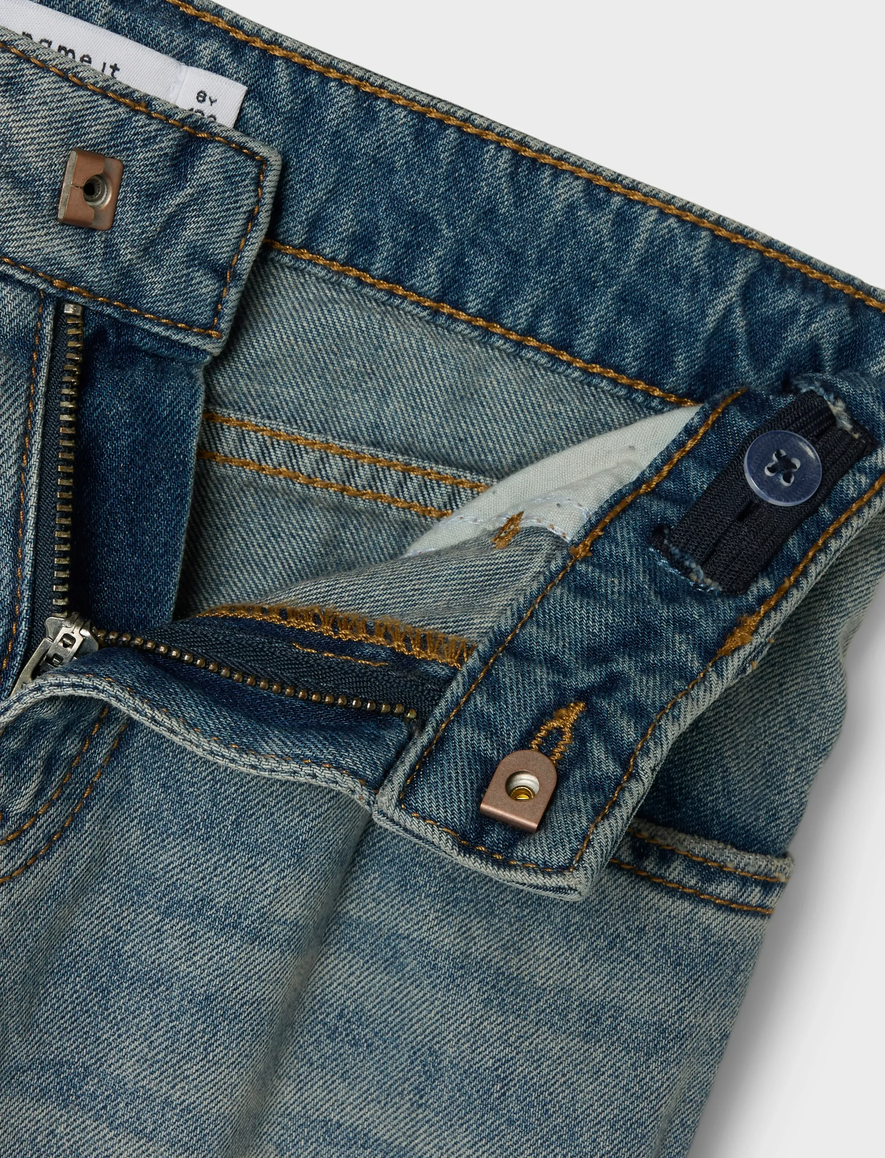 name it - NKFBELLA SKATER XWIDE JEANS 3111-ZA NOOS - brede jeans - vintage medium blue denim - 3