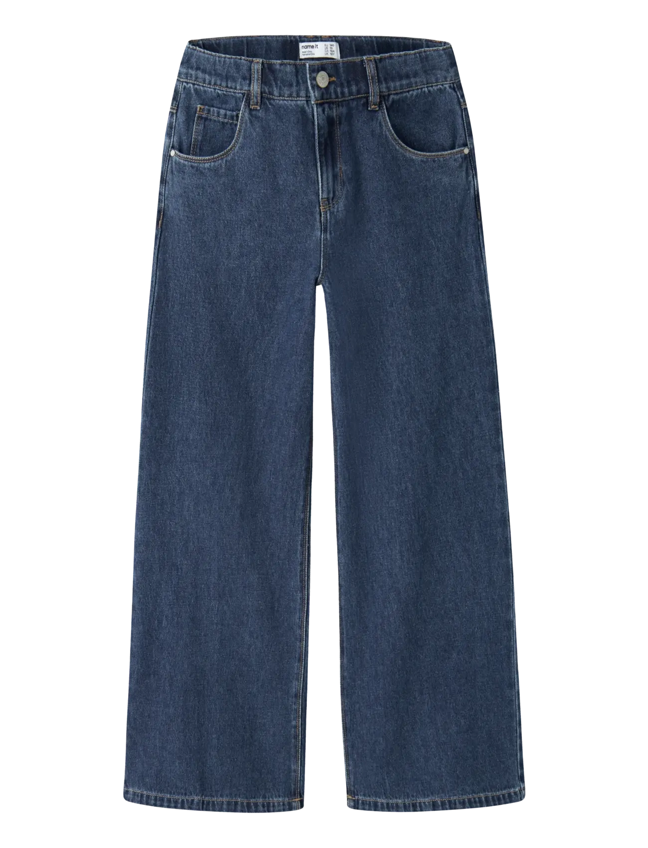 name it Nkfbella Skater Xwide Jeans 3111-Za Noos, Børn, Skater Jeans, Navy, Str: 116