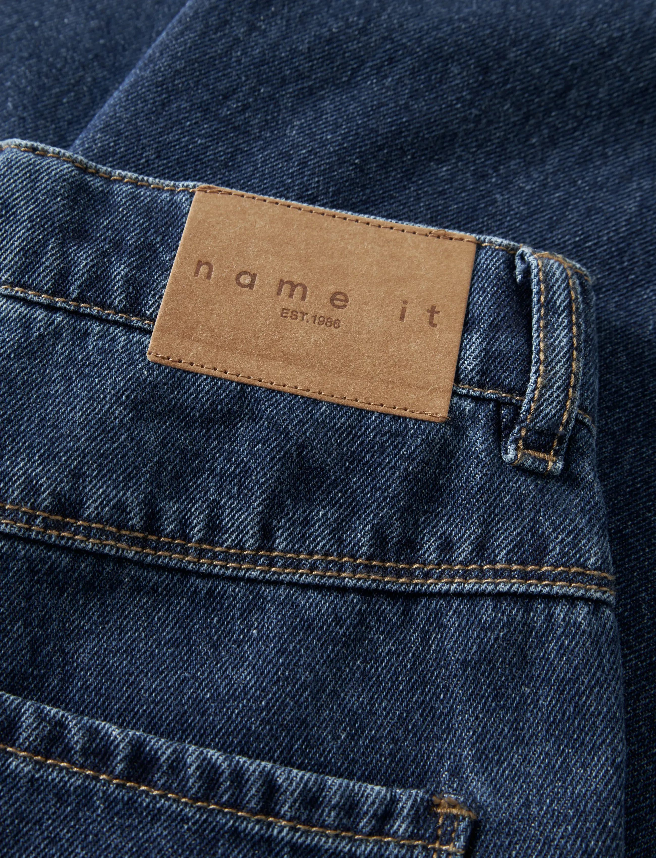 name it - NKFBELLA SKATER XWIDE JEANS 3111-ZA NOOS - laia säärega teksad - dark blue denim - 5
