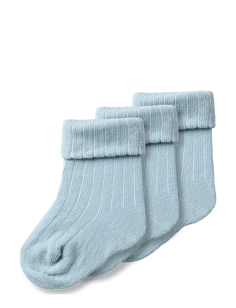 name it - NBNHOBBU 3P SOCKS - baby-socken - blue fog - 0