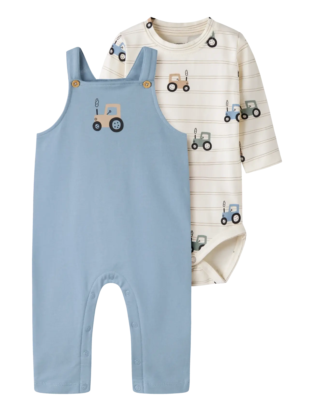 name it - NBMVONNE SWEAT OVERALL BOX BRU SET - die niedrigsten preise - antique white - 0