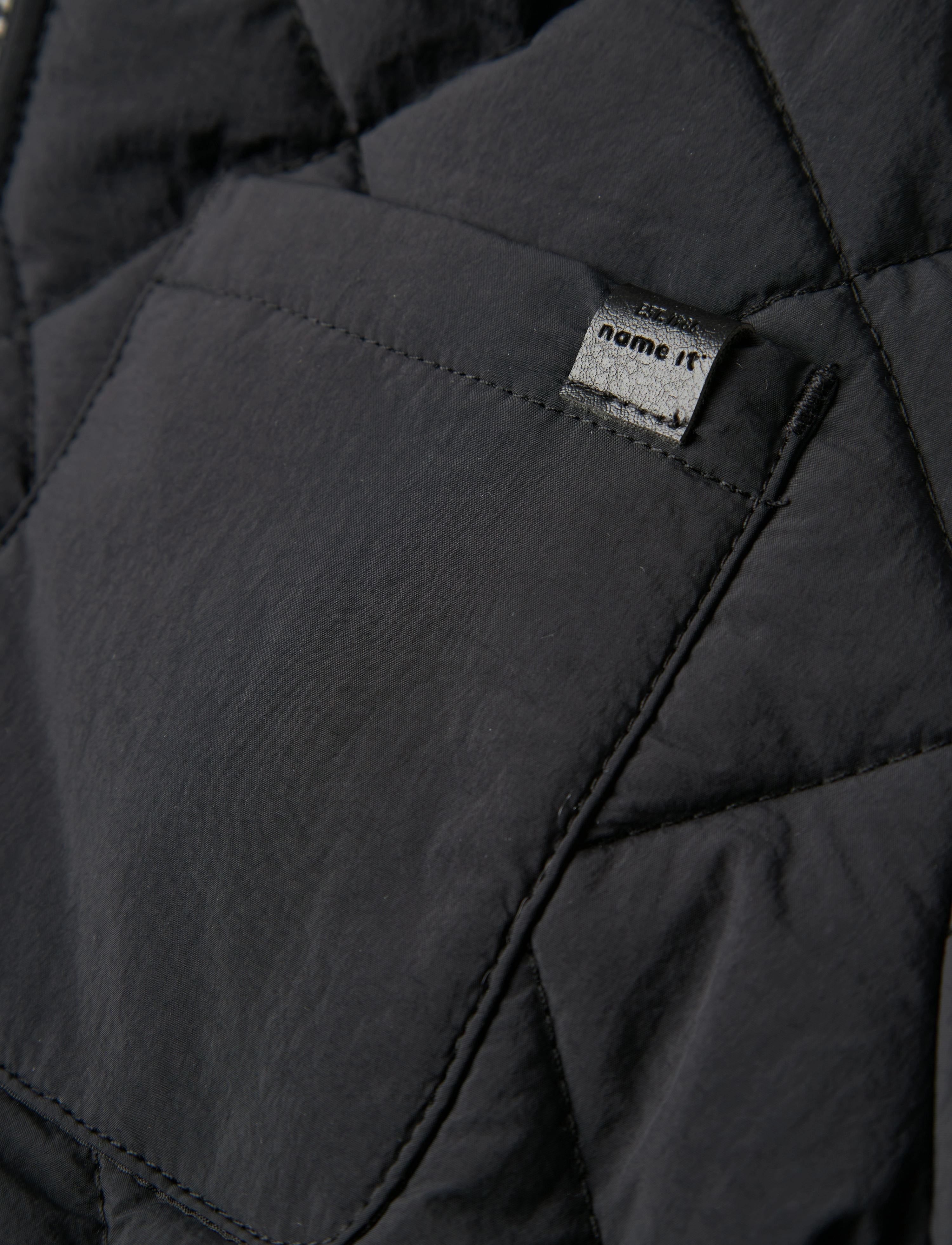 name it - NKMMARLIN QUILT JACKET TB - quiltede jakker - black - 3