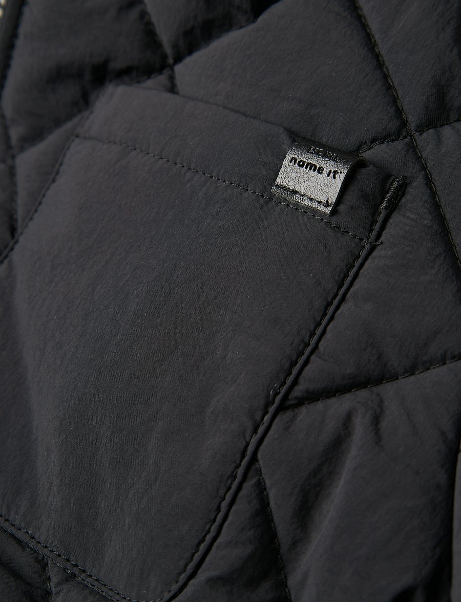 name it - NKMMARLIN QUILT JACKET TB - pirkite pagal amžių - black - 3