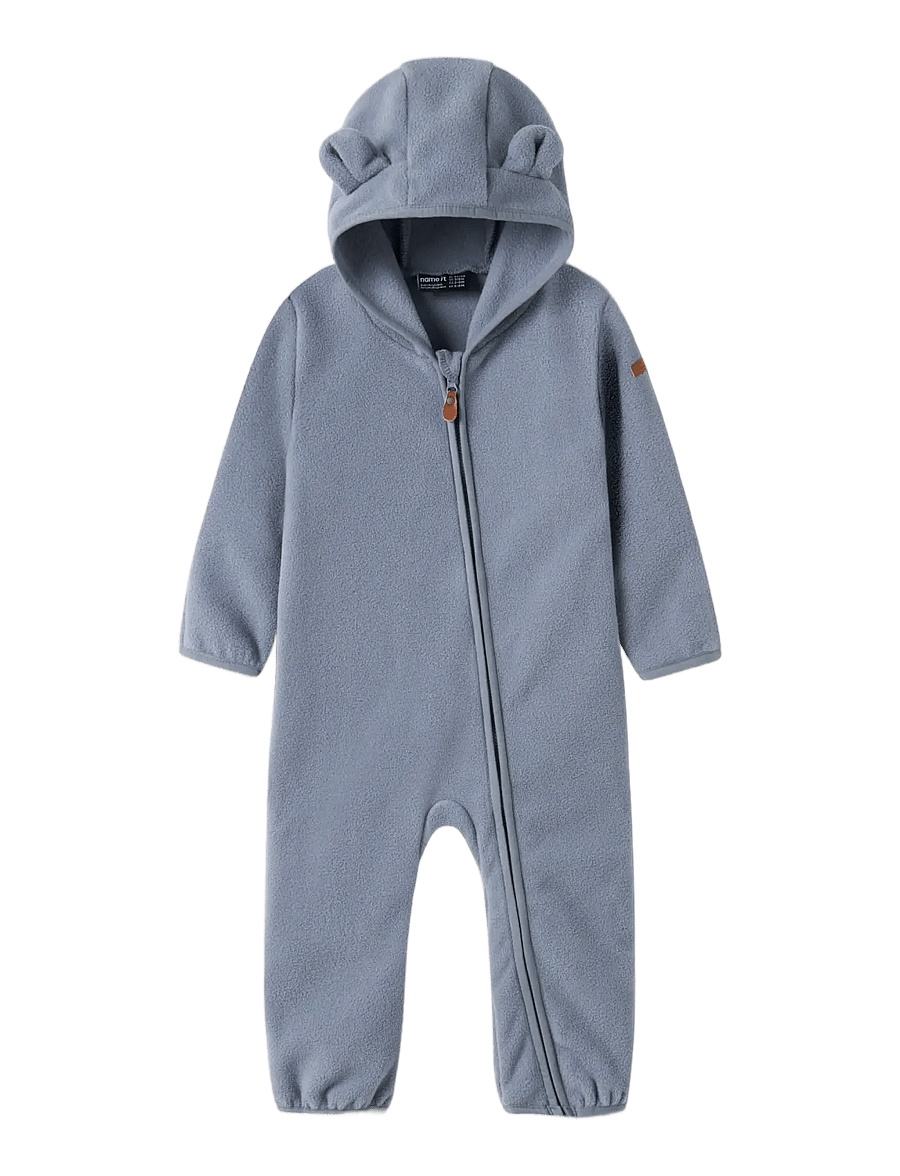 name it - NBNMEEKO SUIT SOLID - fleece overalls - flint stone - 0