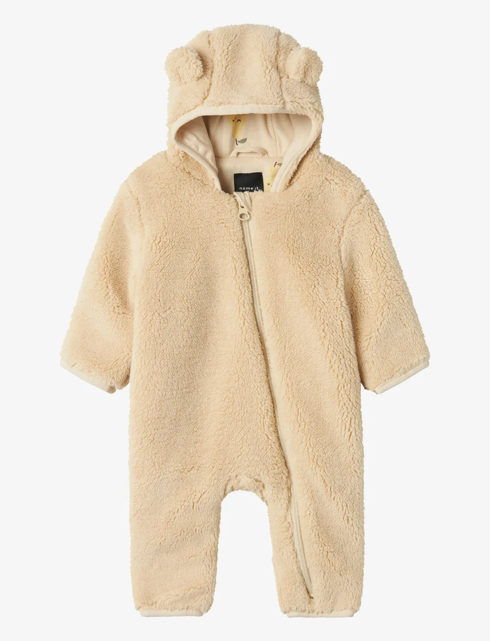 name it - NBNMAYAN TEDDY SUIT SOLID - fleece overalls - fog - 0