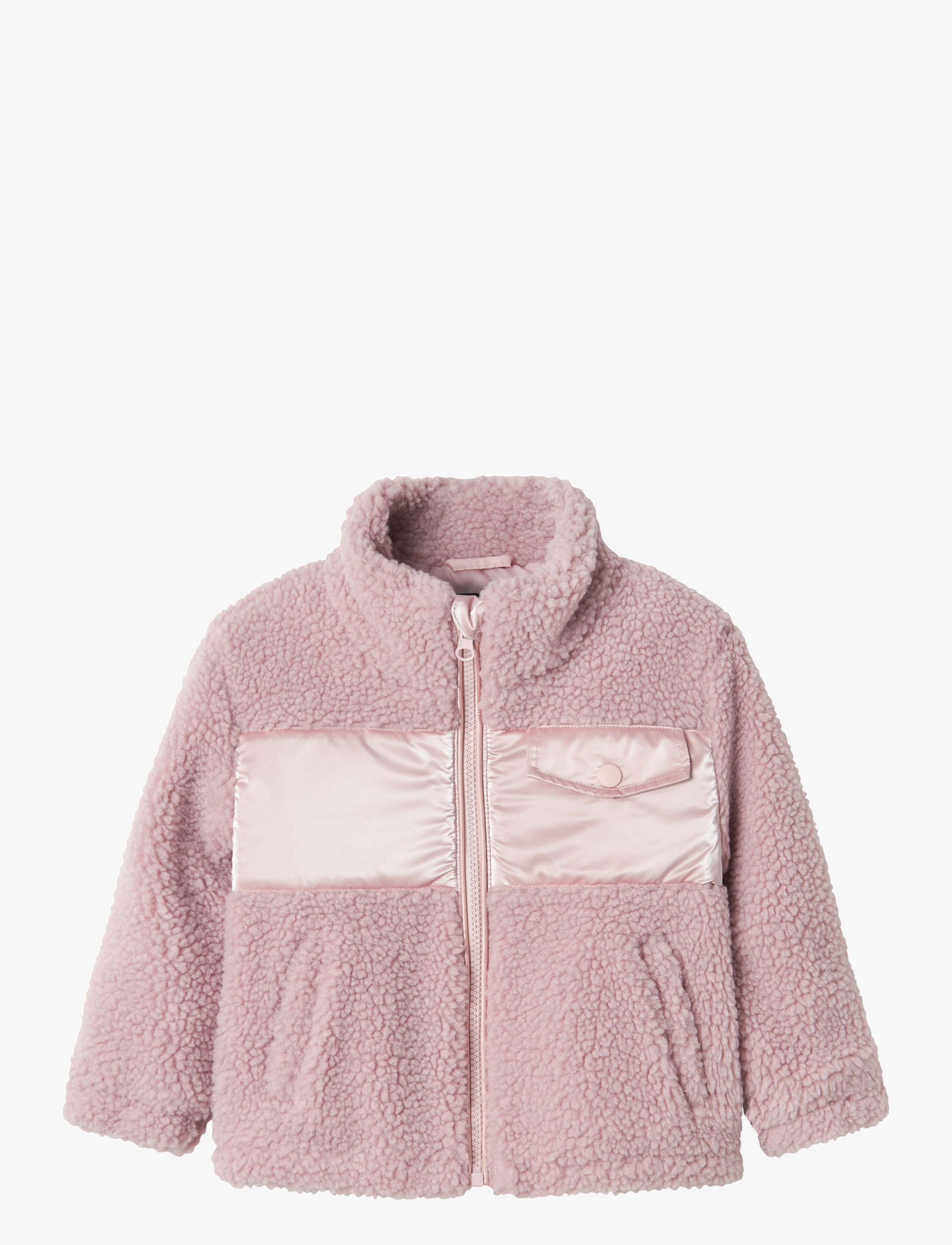 name it NMFMIFFI TEDDY JACKET - Fleecejacke - PALE MAUVE / pink/rose
