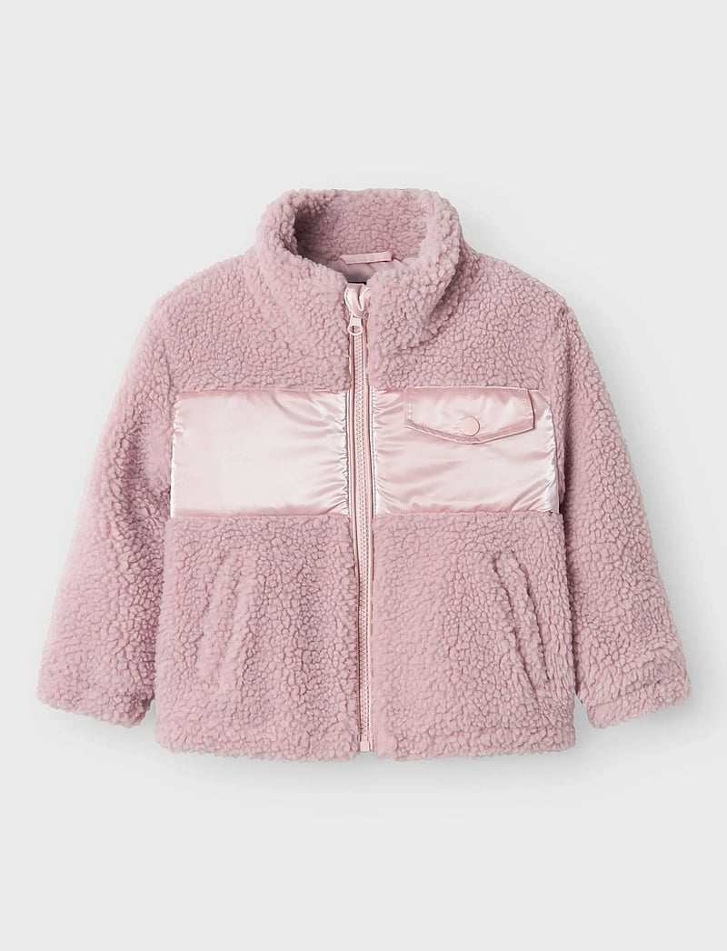 name it - NMFMIFFI TEDDY JACKET - fleecejacken - pale mauve - 2