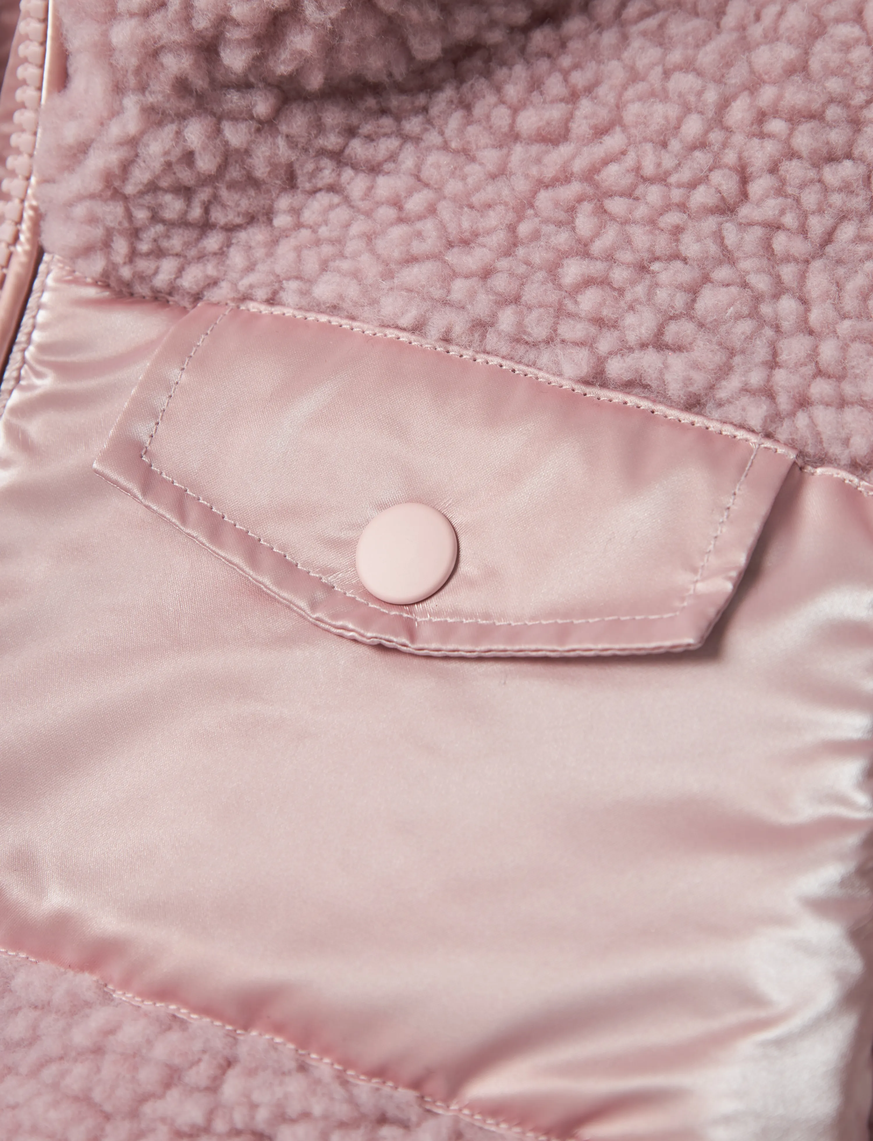 name it - NMFMIFFI TEDDY JACKET - fleecejackor - pale mauve - 4