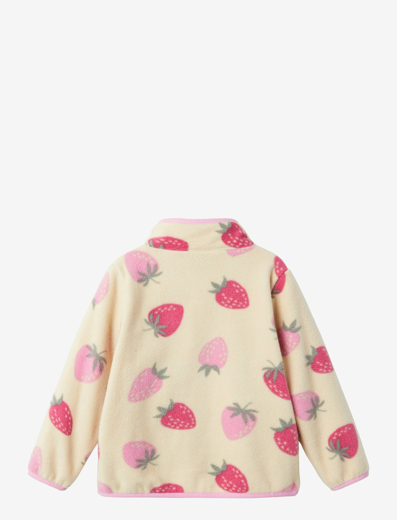 name it - NMFMEEKO FLEECE JACKET BERRY - fall jackets - fog - 1