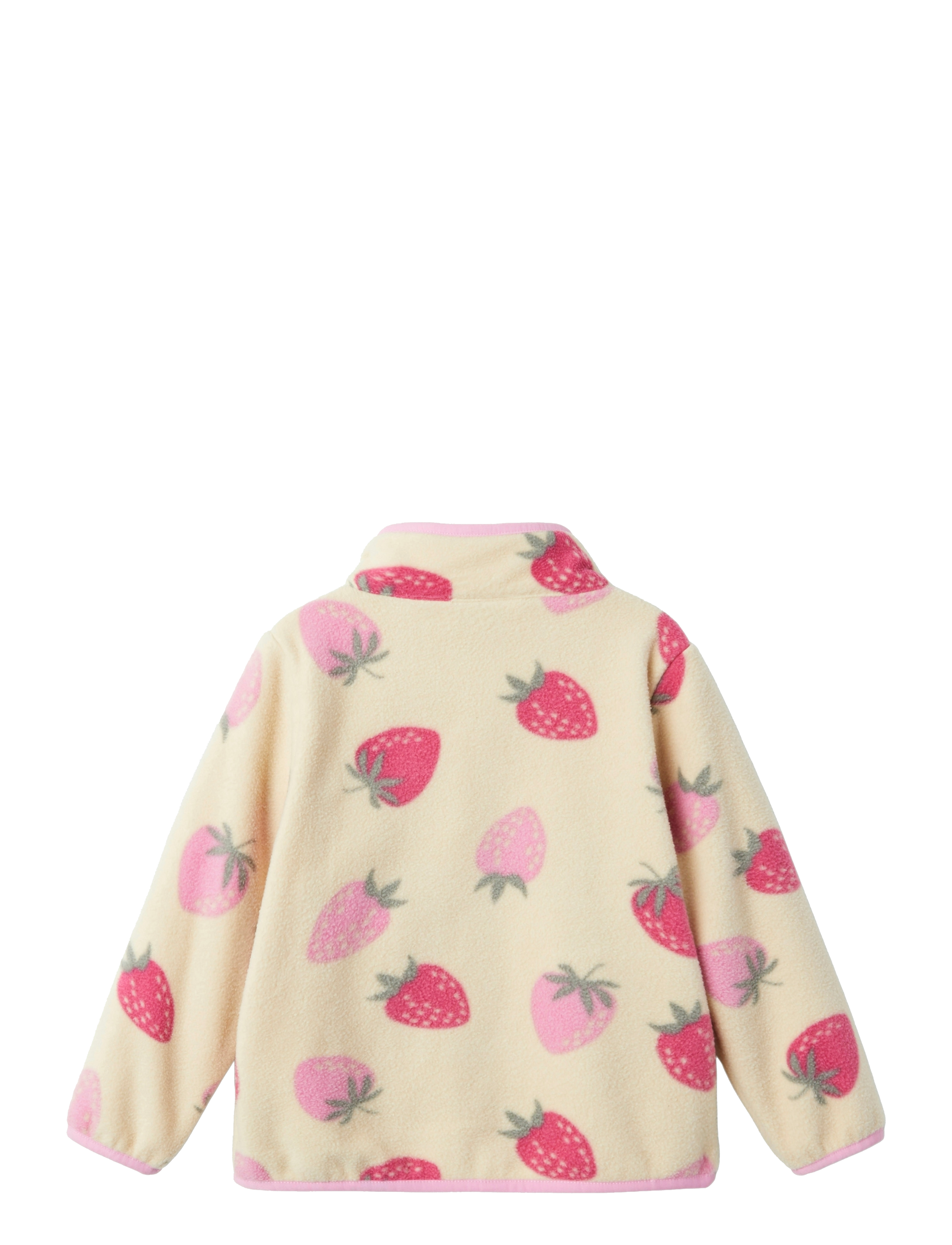 name it - NMFMEEKO FLEECE JACKET BERRY - fleecejakker - fog - 1