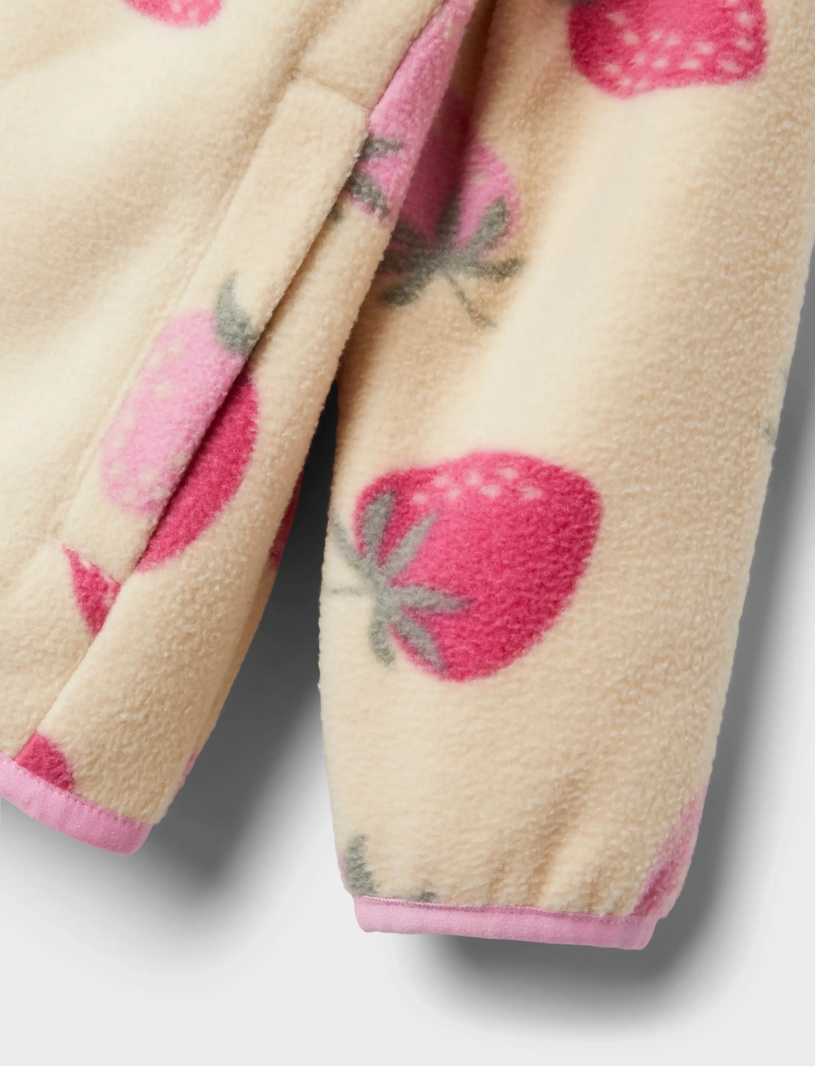 name it - NMFMEEKO FLEECE JACKET BERRY - fleecejakker - fog - 3