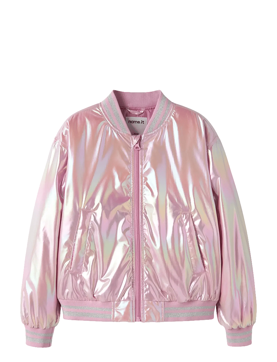 name it - NKFMOLINA BOMBER JACKET SHINY - blousons aviateur - moonlite mauve - 1