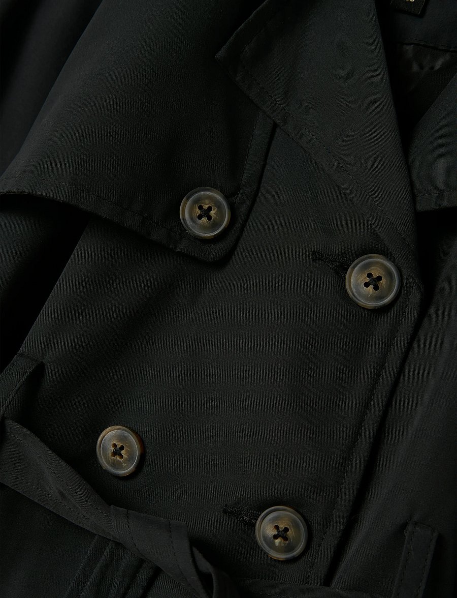 name it - NKFMADELIN TRENCH COAT NOOS - mäntel - black - 3