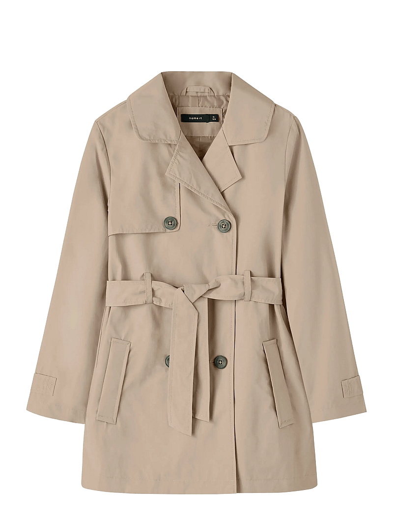 name it - NKFMADELIN TRENCH COAT NOOS - mantlid - savannah tan - 1