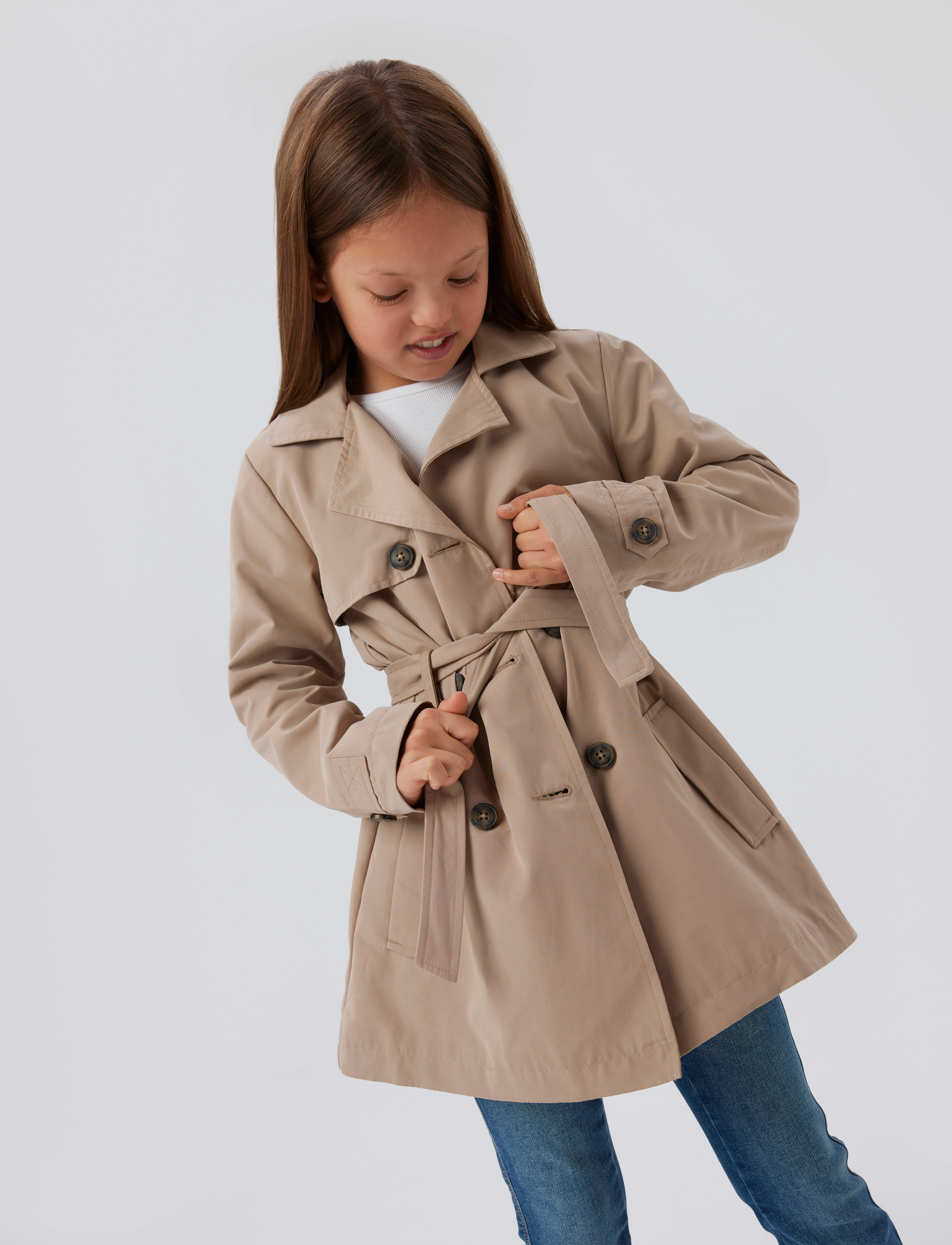 name it - NKFMADELIN TRENCH COAT NOOS - shoppa efter ålder - savannah tan - 3