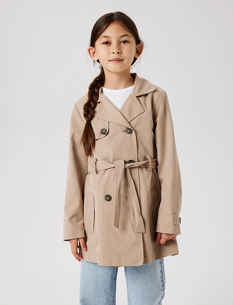 name it - NKFMADELIN TRENCH COAT NOOS - mantlid - savannah tan - 4