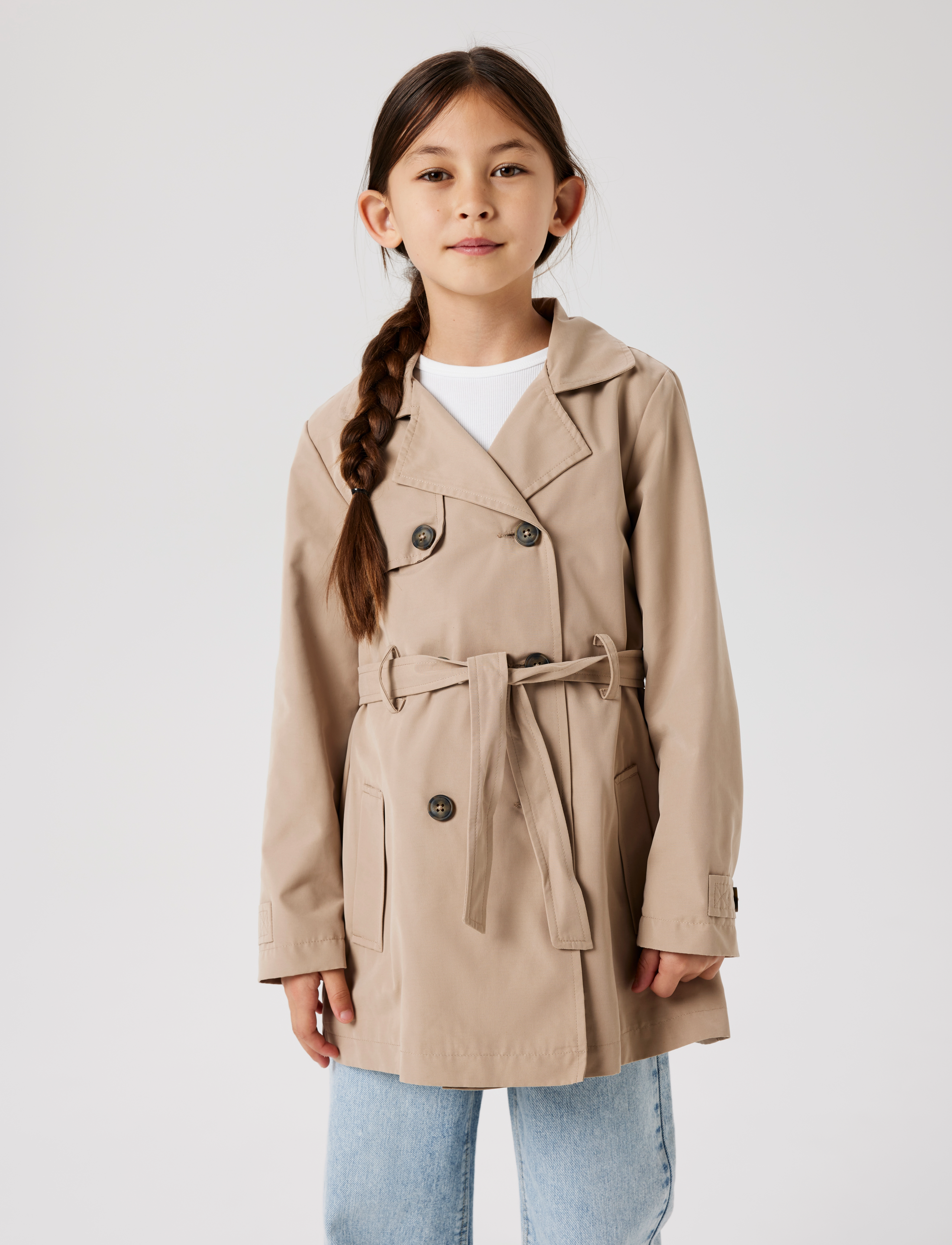 name it - NKFMADELIN TRENCH COAT NOOS - päällystakit - savannah tan - 4