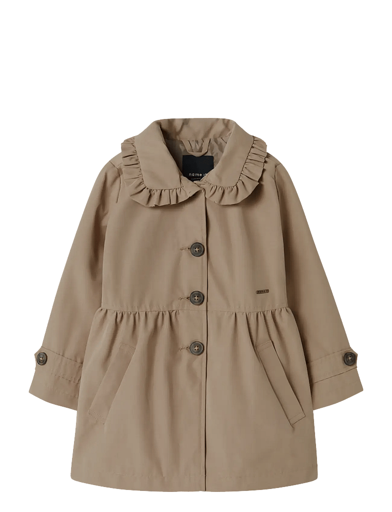 name it - NMFMADELIN TRENCH COAT NOOS - päällystakit - savannah tan - 1